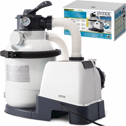 Filtración de arena para piscina Intex 5700 l/h con Hydro Aeration y temporizador