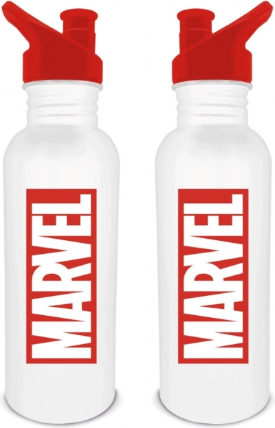 Botella de acero inoxidable para beber con el logo de Marvel