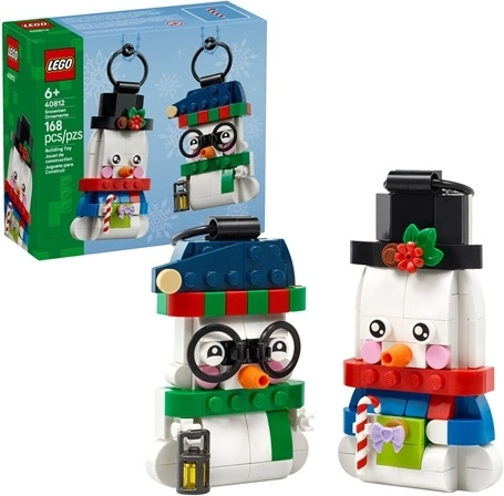 LEGO Iconic adornos de muñecos de nieve