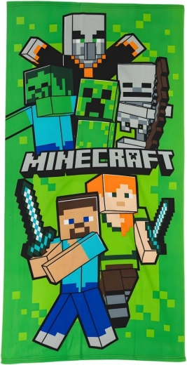 Toalla infantil Minecraft Swordfight 70 × 140 cm