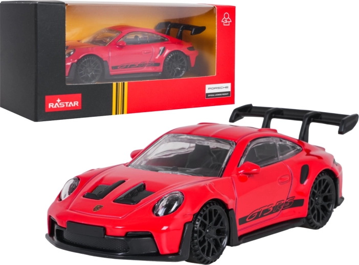 Modelo metálico Porsche 911 GT3 RS RASTAR a escala 1:43, rojo