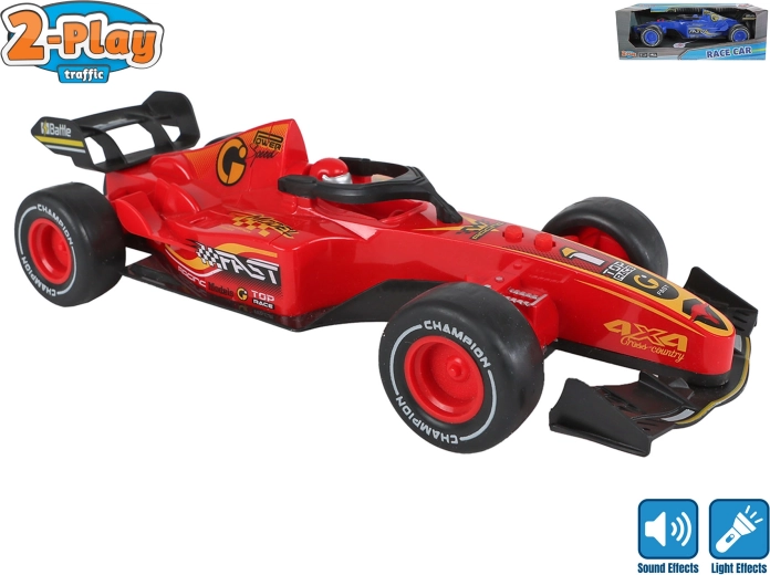 Fórmula con motor de inercia 2-Play Traffic 26 cm con luz y sonido