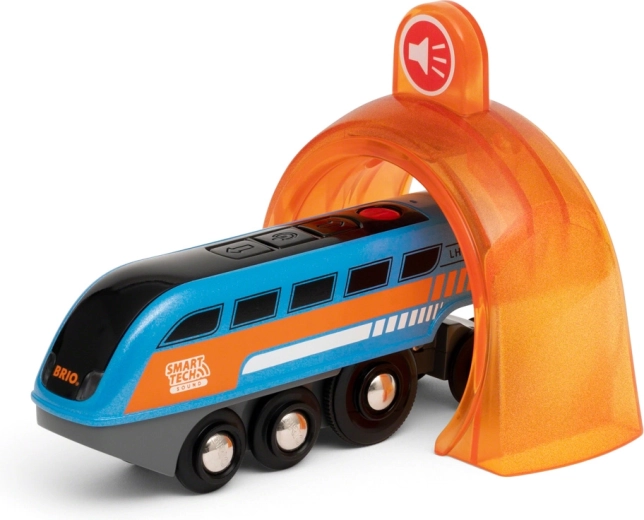 BRIO Smart Tech Sound locomotora grabadora con túnel de sonido