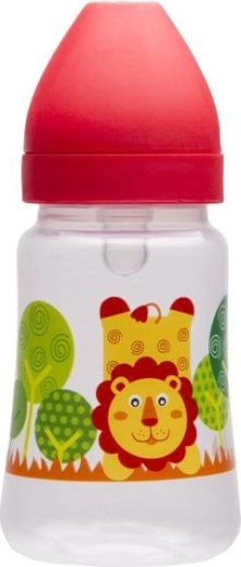 Biberón para bebé de cuello ancho Akuku 250 ml rojo