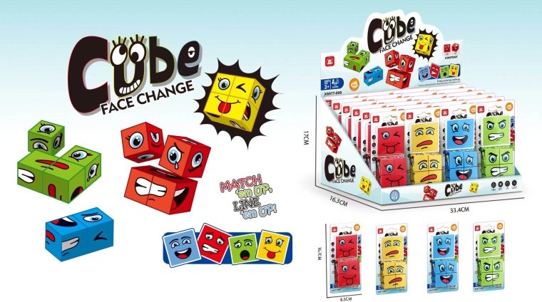 Cubo mágico con sonrisa – juguete antiestrés