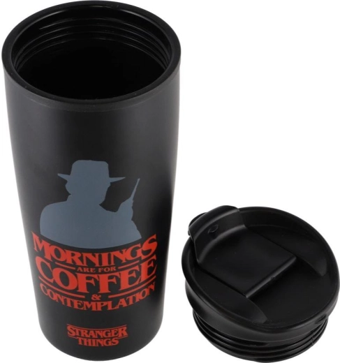 Taza de viaje Stranger Things con tapa 420 ml