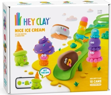 Hey Clay set Helado – creación con masa ligera que se endurece al aire