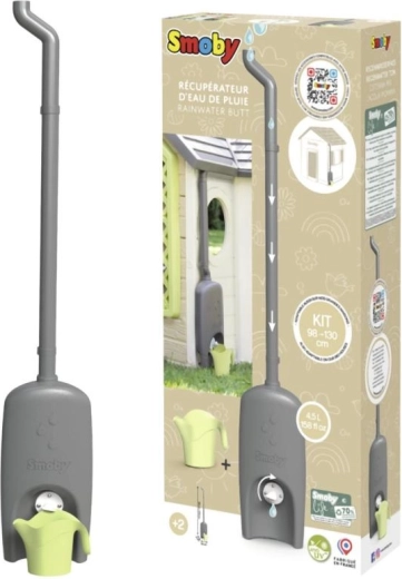Canalón con depósito de agua de lluvia y regadera para casitas SMOBY