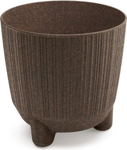 Maceta Ryfo N Eco Wood 14,5 cm café
