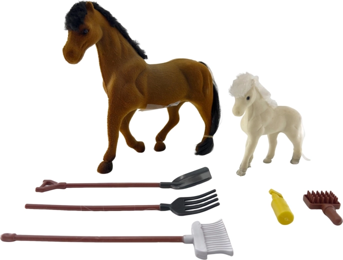 PLEJO yegua con potro y accesorios