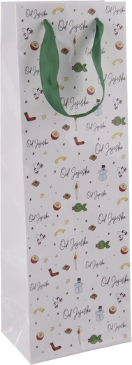 Bolsa de papel de regalo para vino «De Papá Noel»