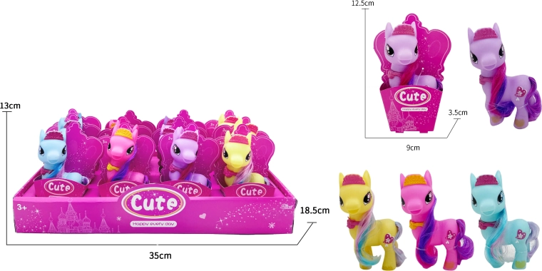 Poni de goma 12 cm
