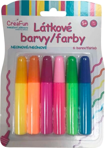 CreaFun pinturas textiles neón – set de 6×42 ml