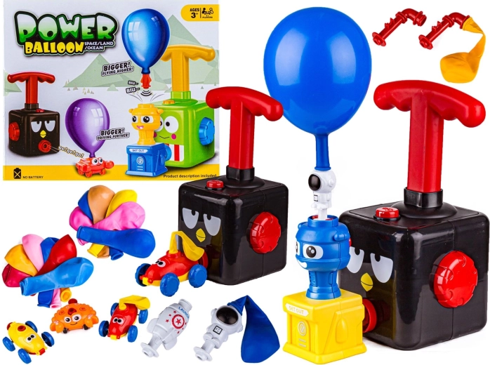 Lanzador de cochecitos con globo – pájaro negro