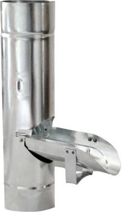 Compuerta para bajante de canalón 80 mm galvanizada