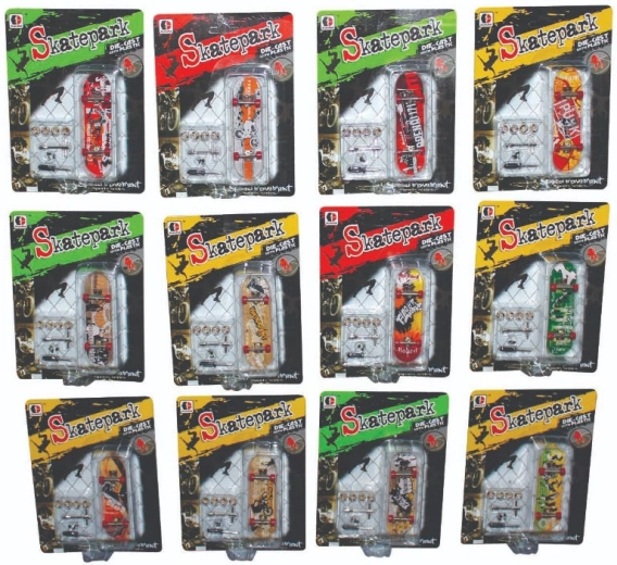 Skatepark fingerboard Sparkys con accesorios y ruedas de repuesto