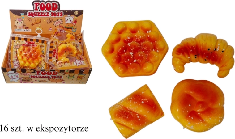 Surtido de productos de panadería antiestrés con colgante - 1 unidad