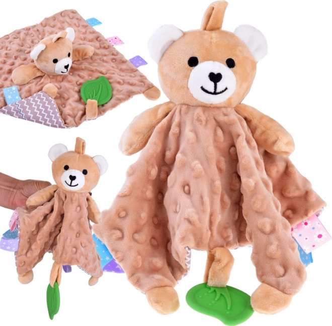 Dou dou de conejito con etiquetas y mordedor para bebés – Medvěd