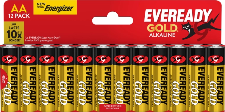 Pilas alcalinas Energizer Eveready Gold AA