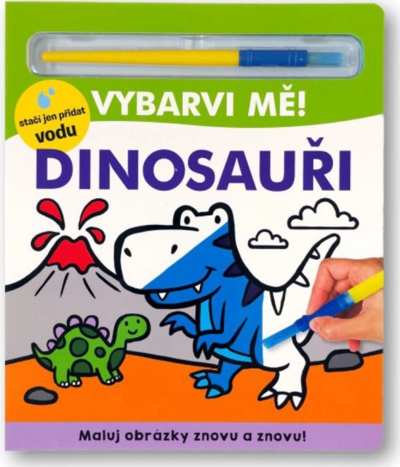 ¡Coloréame! Dinosaurios - Libro para pintar con agua