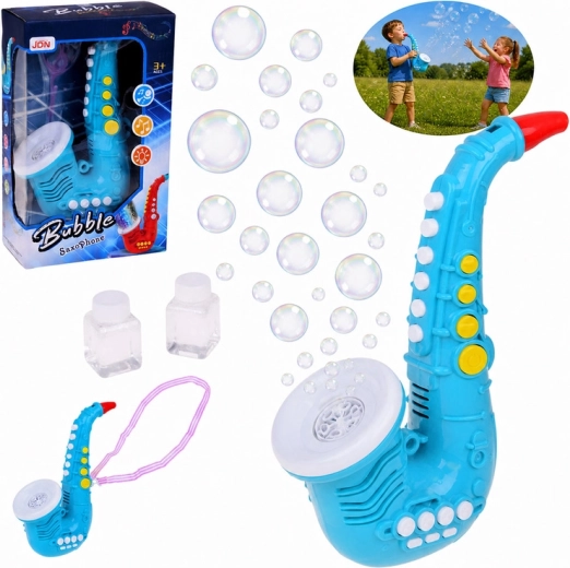 Pompero con forma de saxofón con música y luces LED