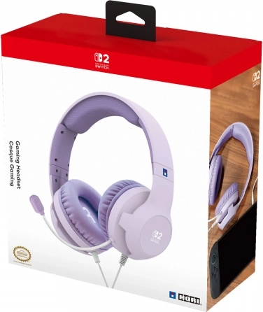Auriculares gaming HORI para Nintendo Switch 2 Cozy Lavender