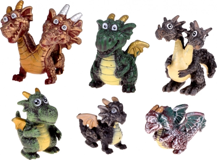 Seis dragoncitos únicos en un solo set