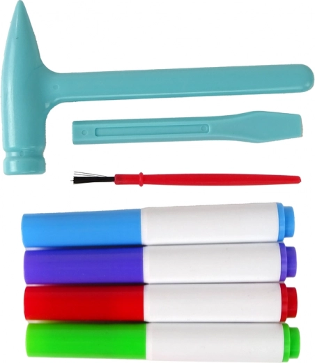 Herramientas seguras y rotuladores de colores