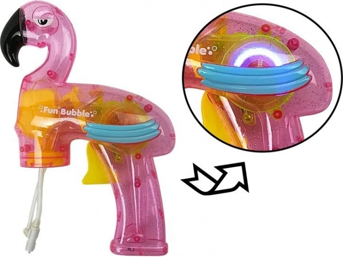 Diseño creativo con forma de flamenco