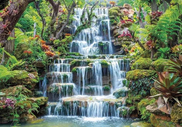Motivo relajante de cascada