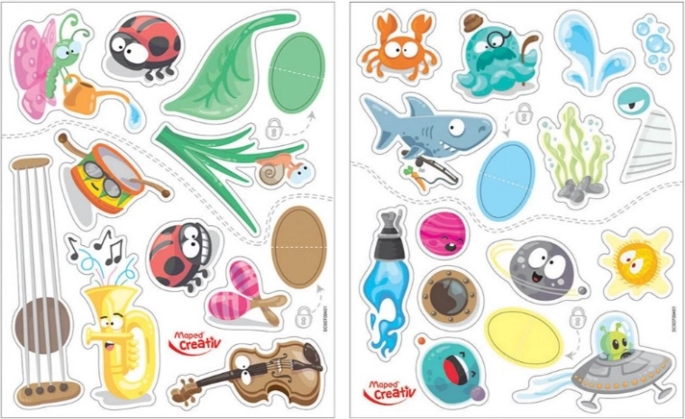 Pegatinas de colores