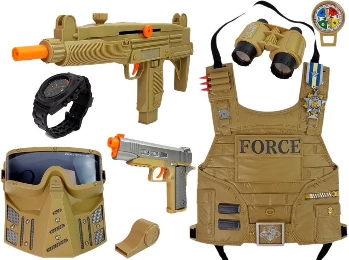 Chaleco cómodo y accesorios para un disfraz completo