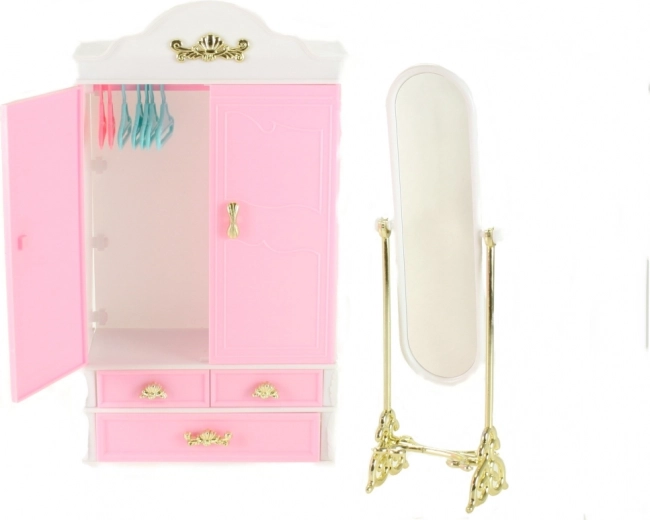 Espejo elegante con soporte