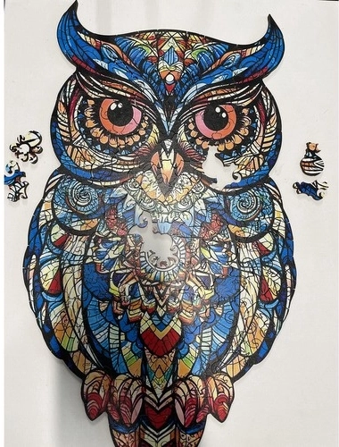 Motivo artístico de búho para disfrutar y decorar