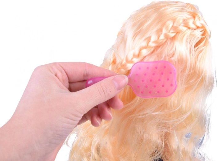 Largo cabello rubio para peinar