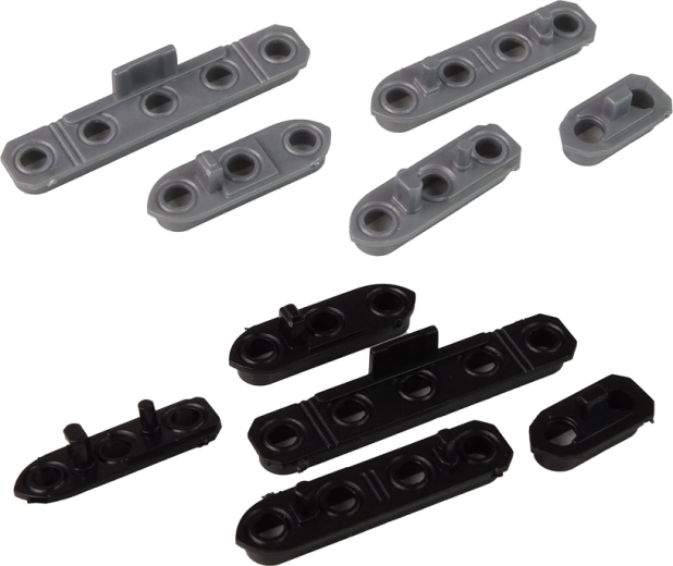 Piezas de plástico resistentes y manejo sencillo