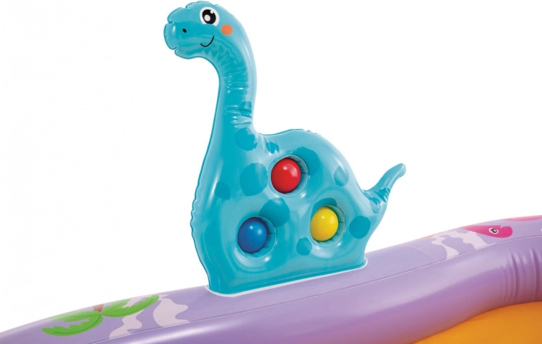 Juegos interactivos de dinosaurio con pelotas