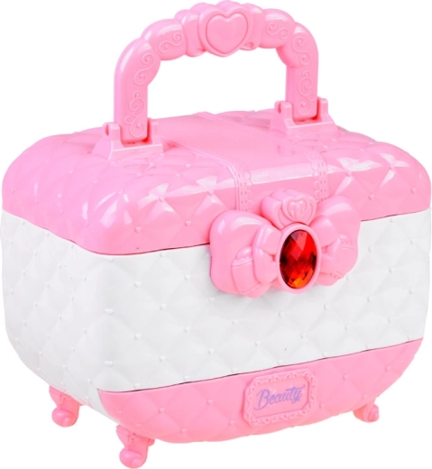 Elegante estuche con asa y espejo