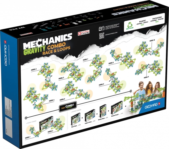 11 pistas con propulsión por gravedad