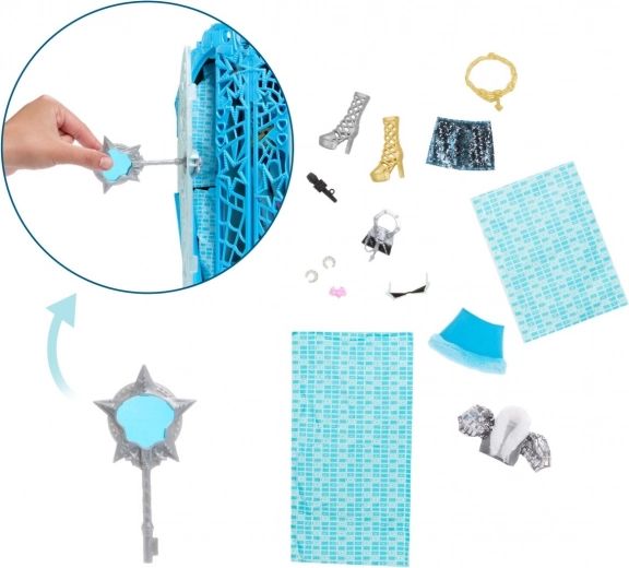 Llave mágica con lupa para revelar secretos