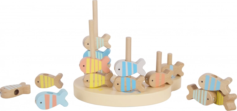 Clasificación y aprendizaje de números en una base de madera