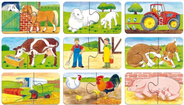Granja divertida: animales y máquinas
