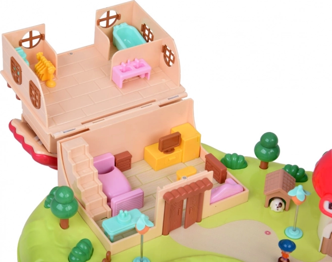 Habitaciones bien equipadas y escena de juego