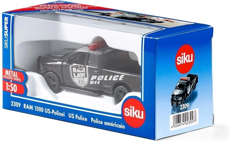 Construcción metálica con rotulado policial