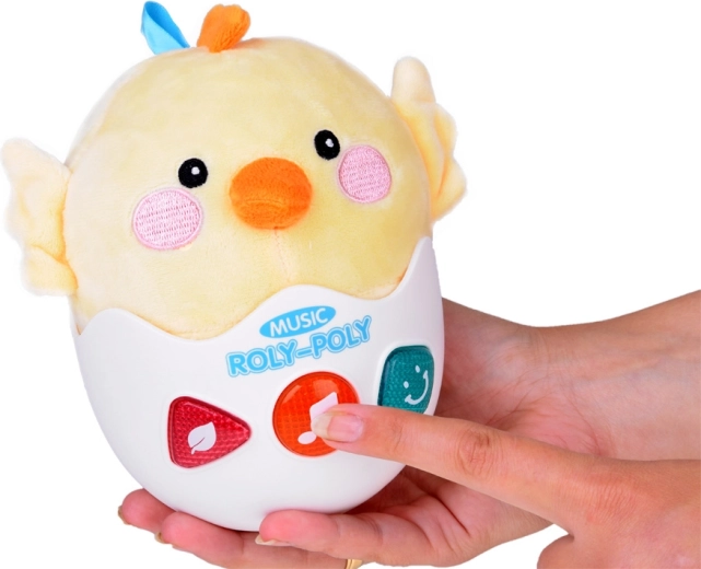 Estructura mecedora y peluche suave