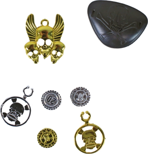 Accesorios temáticos con motivos de calaveras