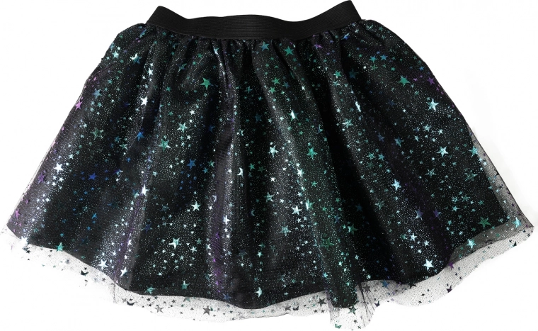 Falda tutu estrellada con brillo
