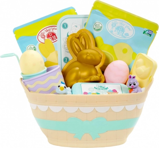 Colorida cesta de Pascua llena de sorpresas