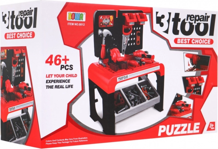 Juego de herramientas de 46 piezas para pequeños manitas