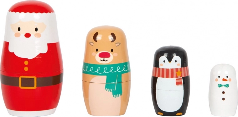Alegres personajes navideños
